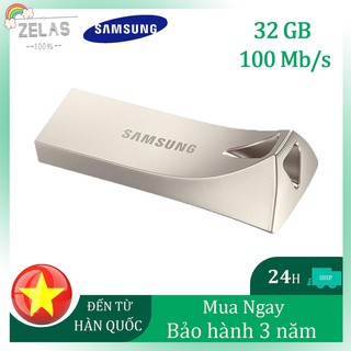 Usb 3.1/3.0 sansung flash drive ultra bar plus 32gb 300mb/s - bạc