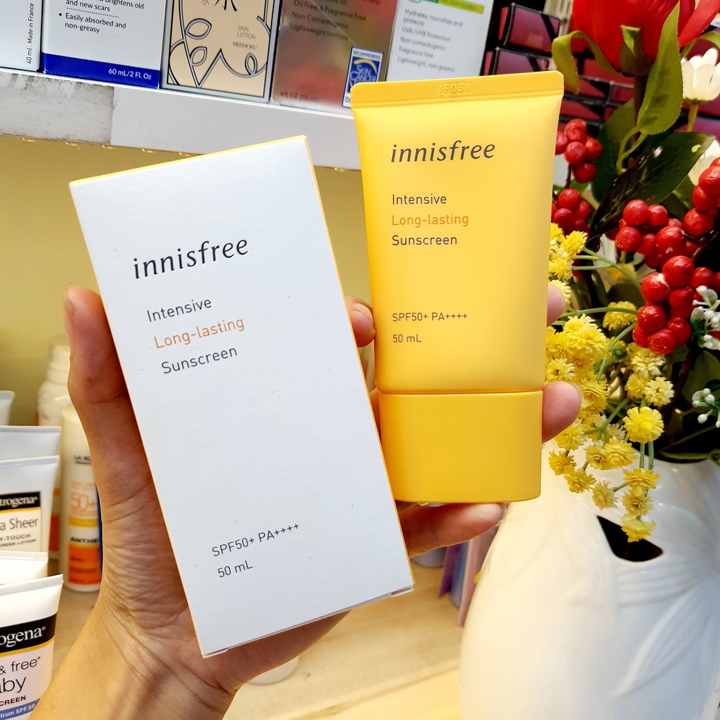 Kem Chống Nắng Chống Trôi Innisfree Intensive Long-lasting Sunscreen 50ml Hàn Quốc Dành Cho Da Dầu