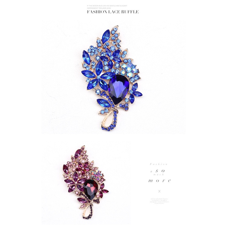 Trâm Cài Áo Hình Con Tê Giác Lớn Đính Đá Sang Trọng Cho Nữ