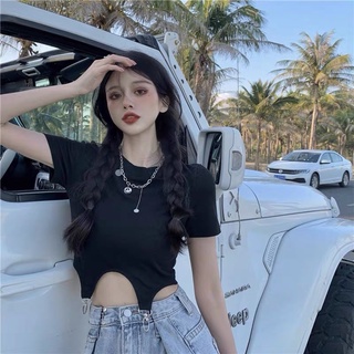 Áo Thun CropTop Phối khoen