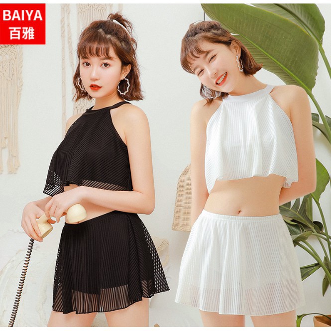 (Có sẵn)bikini bộ đồ bơi nữ 2 mảnh ren cổ yếm đẹp