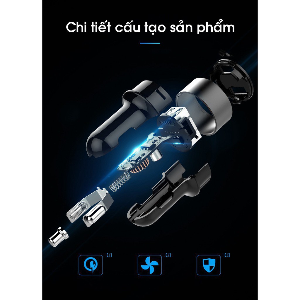 Tẩu Sạc Ô Tô Chia 2 Cổng USB Hyundai Nhỏ Gọn