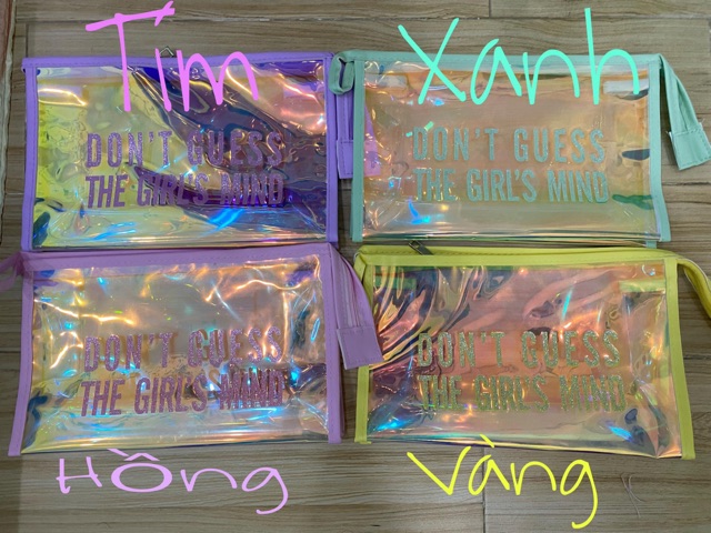 [Mã FAMAYWA2 giảm 10K đơn 50K] Túi cầm tay ánh kim - DON'T GUESS THE GIRL'S MIND | BigBuy360 - bigbuy360.vn