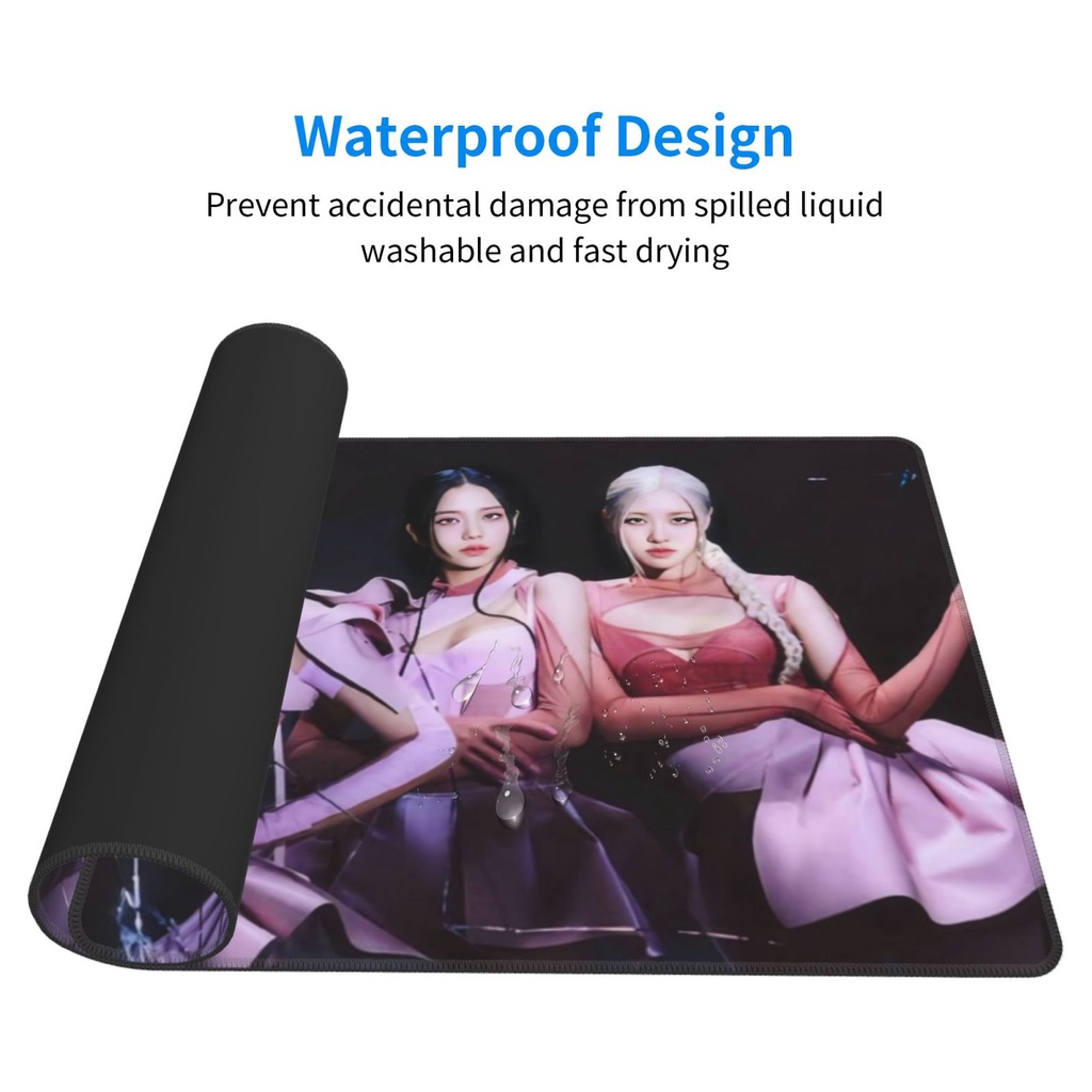 Miếng Lót Chuột Cao Su Chống Trượt In Hình BLACKPINK 40x75cm