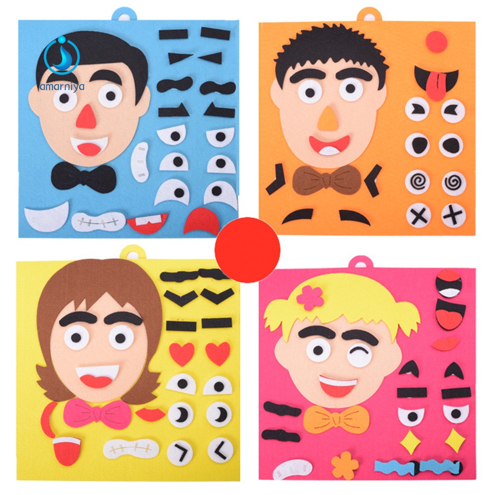 Bộ đồ chơi xếp hình bằng vải không dệt DIY dành cho trẻ em