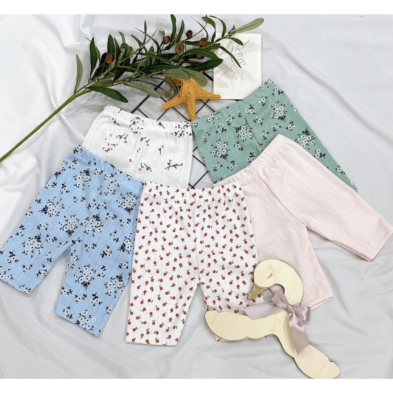 Set 5 quần legging lửng thông hơi( mầu ngẫu nhiên)