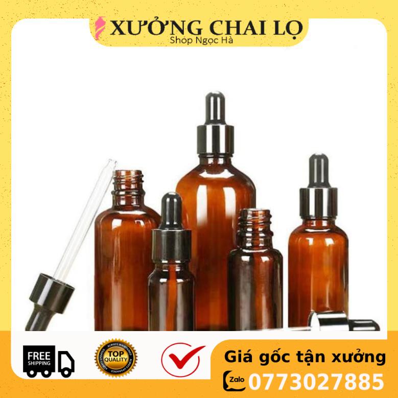 Lọ Chiết Serum ❤ GIÁ RẺ NHẤT ❤ [5ml,10ml] Chai lọ đựng tinh dầu bóp giọt Khoen Đen chiết mỹ phẩm , phụ kiện du lịch