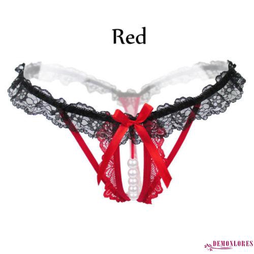 Quần lót lọt khe phối ren hoa quyến rũ gợi cảm cho nữ