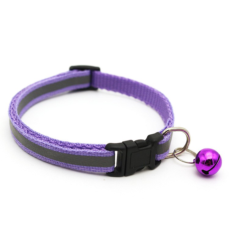 Vòng Cổ Phản Quang Có Chuông An Toàn Cho Thú Cưng 19-32cm