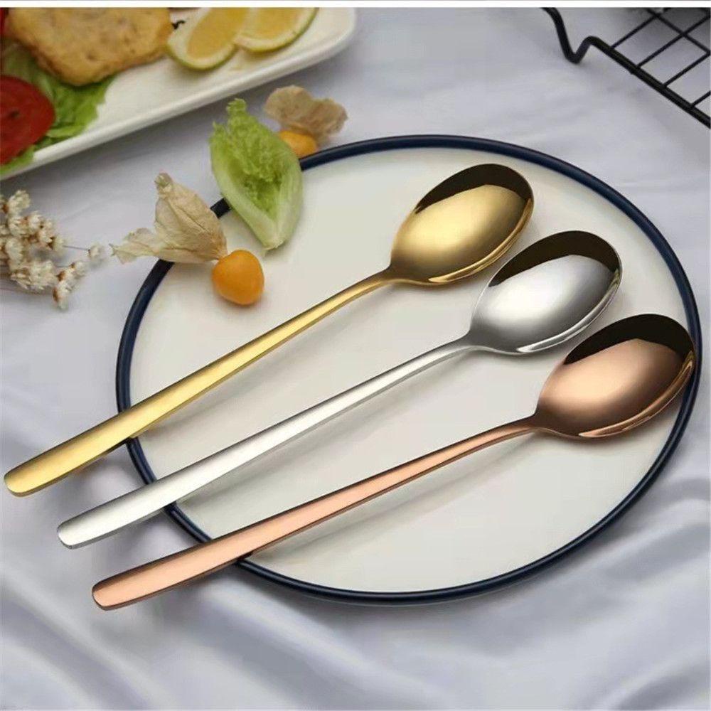 Muỗng Cà Phê Bằng Thép Không Gỉ Tráng Gương Đơn Giản