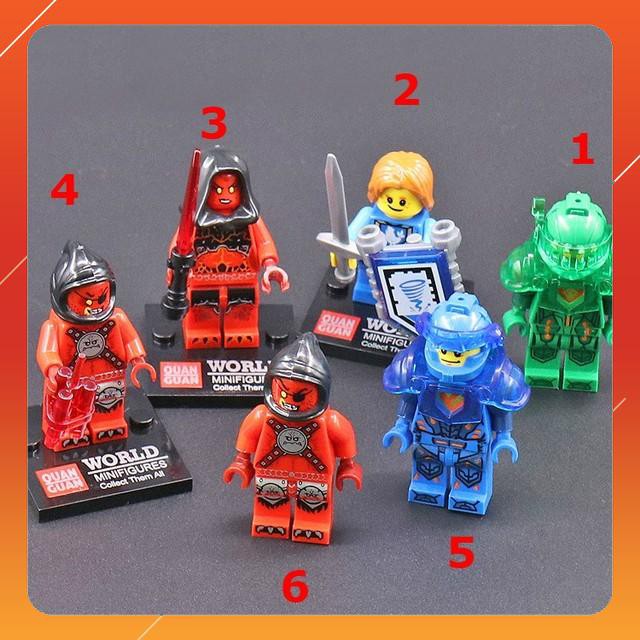 Đồ Chơi Minifigures Các Mẫu Nhân Vật Trong Nexo Knight Mẫu Siêu Đẹp Đủ Khiên Và Vũ Khí