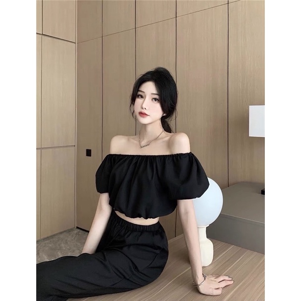 SET LỤA SUÔNG TRỄ VAI ULZZANG
