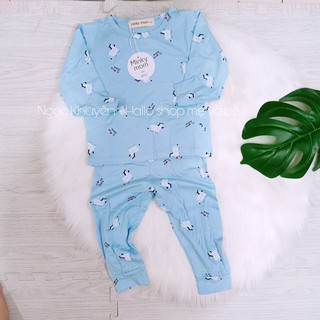 Bộ Minky Mon thun lạnh dài tay cho bé