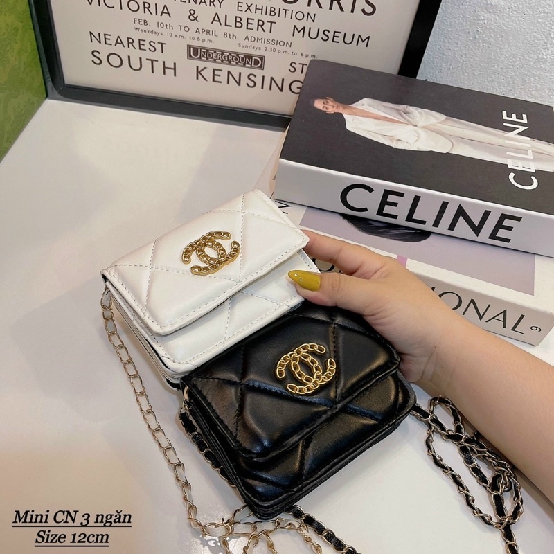 Túi Mini Đeo Chéo Trần Trám, Ví Nữ Đeo Chéo CN Nhiều Ngăn