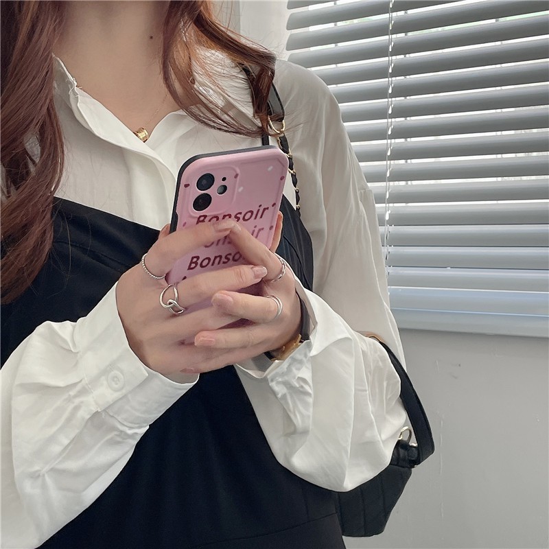 Ốp lưng iPhone cho iPhone 11 Pro Max / iPhone12 / iPhone X / iPhone 7 Plus / iPhone 8 / iPhone 6 / iPhone 11 French Good Night TPU Shatterproof Case