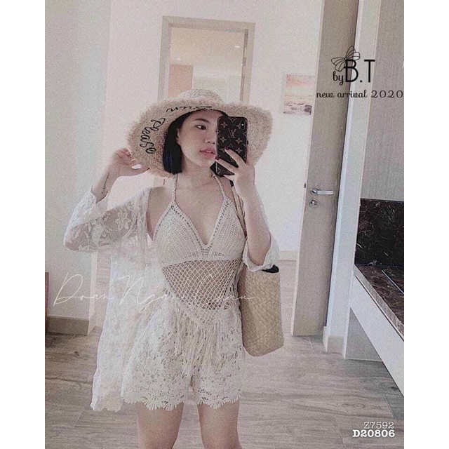 Set Quảng Châu 3 món kèm áo,set bikini cực xinh