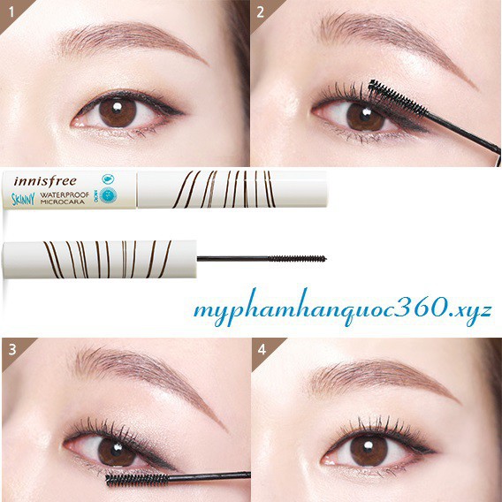 MASCARA CHUỐT MI DƯỚI INNISFREE SKINNY WATERPROOF MICROCARA