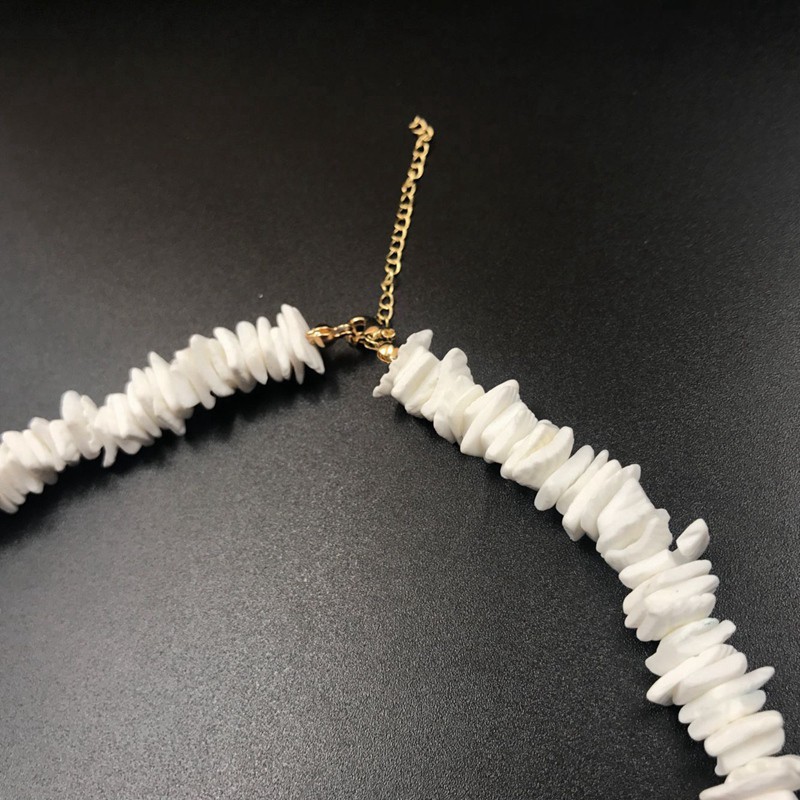Puka Shell Necklace for Women Hawaiian Beach Surfer Choker Jewelry DBVN