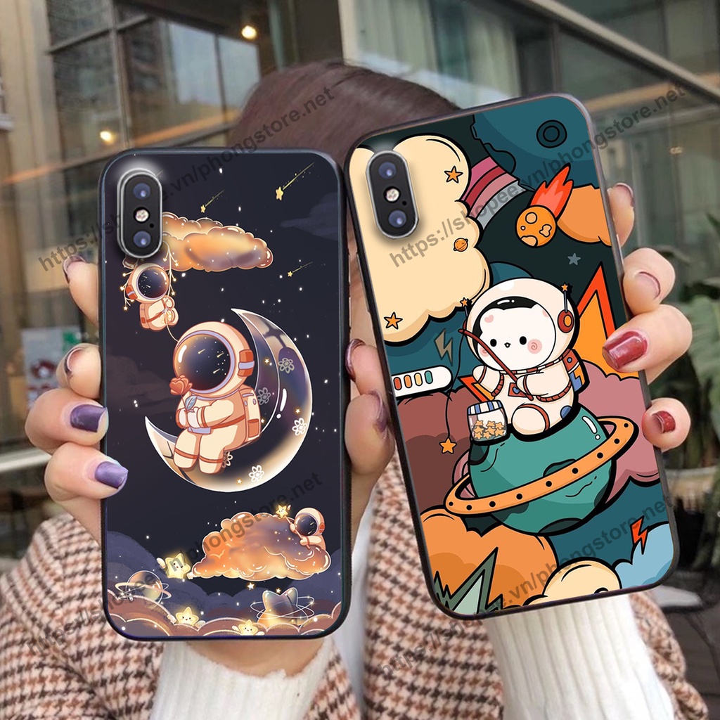 Ốp lưng Iphone X/XS-IPHONE XR-IPHONE XS MAX vũ trụ phi hành gia cực hot siêu cute-rẻ-bền