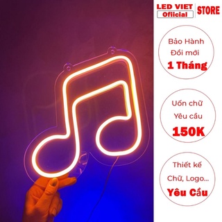 Đèn led neon sign 12v flex uốn chữ theo yêu cầu trang trí mẫu nốt nhạc