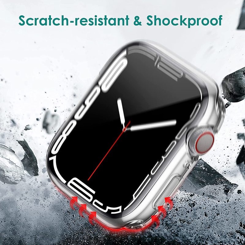 Ốp TPU Bảo Vệ Mặt Đồng Hồ Apple Watch 7 45mm 41mm iWatch 7 6 5 4 SE 44mm 40mm 42mm 38mm