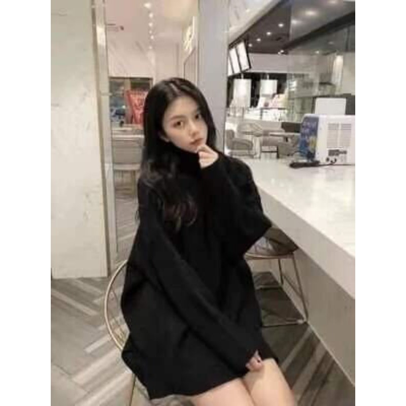 Áo len cổ lọ dáng rộng (có ảnh thật) | BigBuy360 - bigbuy360.vn