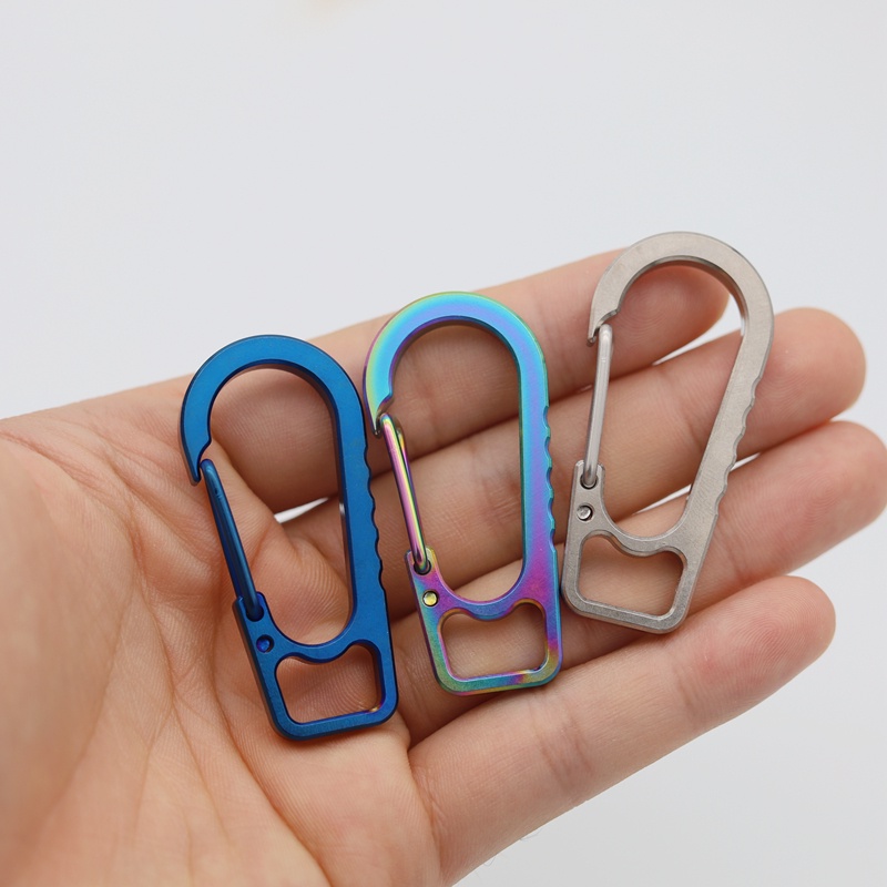 Móc Khóa Bằng Hợp Kim Titan Không Gỉ Chuyên Dụng Cho Leo Núi