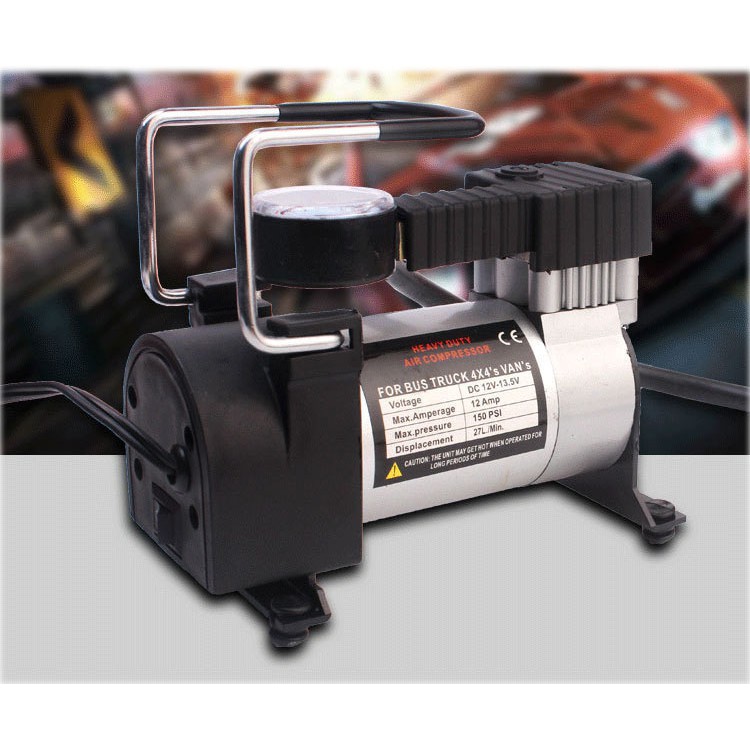 Máy bơm lốp xe Shu Dika 12 V dùng trên Oto