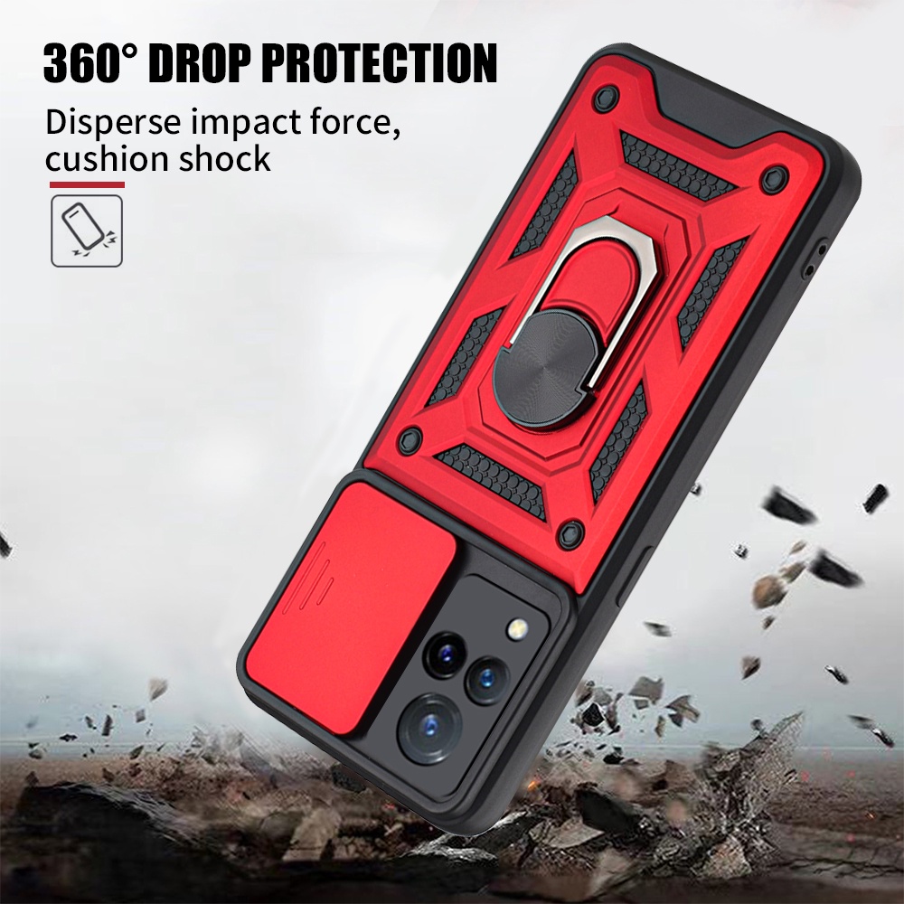 Ốp Điện Thoại Có Vòng Nhẫn Từ Tính Bảo Vệ Camera Cho Vivo V23 V21 Y15S Y15A Y21 Y76S S10e V23e Y21 Y21S Y33S Y20 Y20S Y12 Y15 Y17