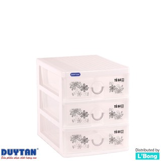 Tủ nhựa mini 3 tầng - A4 Nắp bằng (26 x 34.2 x 31 cm)