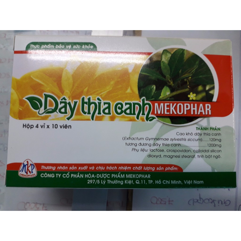 Viên uống tiểu đường Dây Thìa Canh Mekophar - Ngăn ngừa biến chứng tiểu đường - đường máu cao