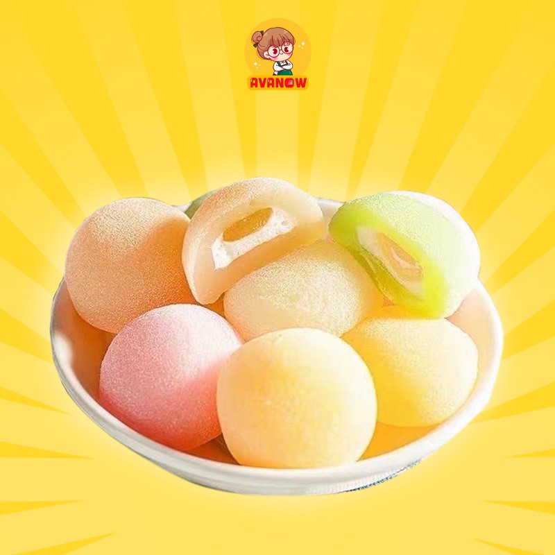 Bánh mochi Đài Loan nhân kem trái cây 🍣 Avanow 🍣 180g 12 cái