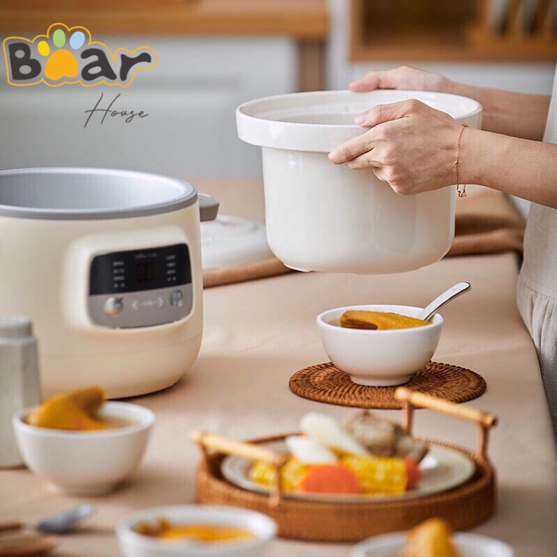 NỒI HẦM ĐA NĂNG BEAR 3L CHÍNH HÃNG D30E2