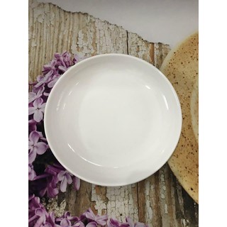 Bộ 10 dĩa sứ trắng lòng sâu 15cm