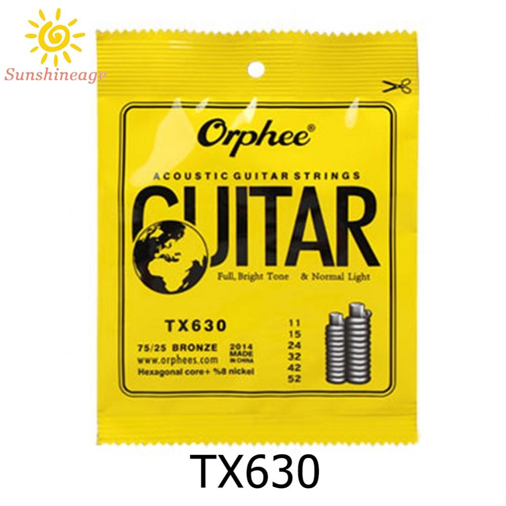 SUNAGE- ~Orphee Acoustic Guitar Strings Full-Size Light Medium 10-47/11-52/12-53 Gauges【SUNAGE-HOT Fashion】