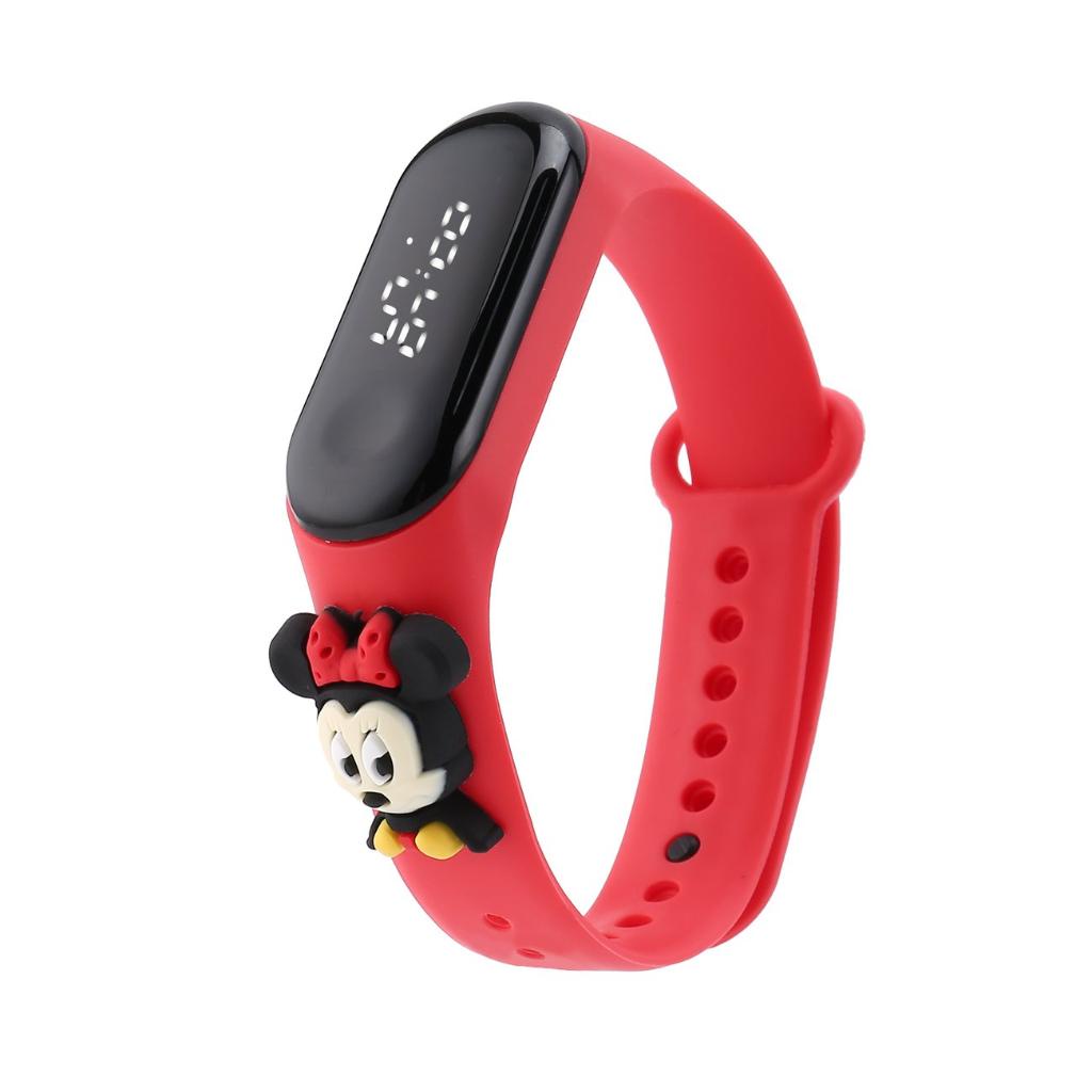 Đồng hồ LED điện tử trẻ em hoạt hình không thấm nước dây silicon dễ đeo và thoải mãi