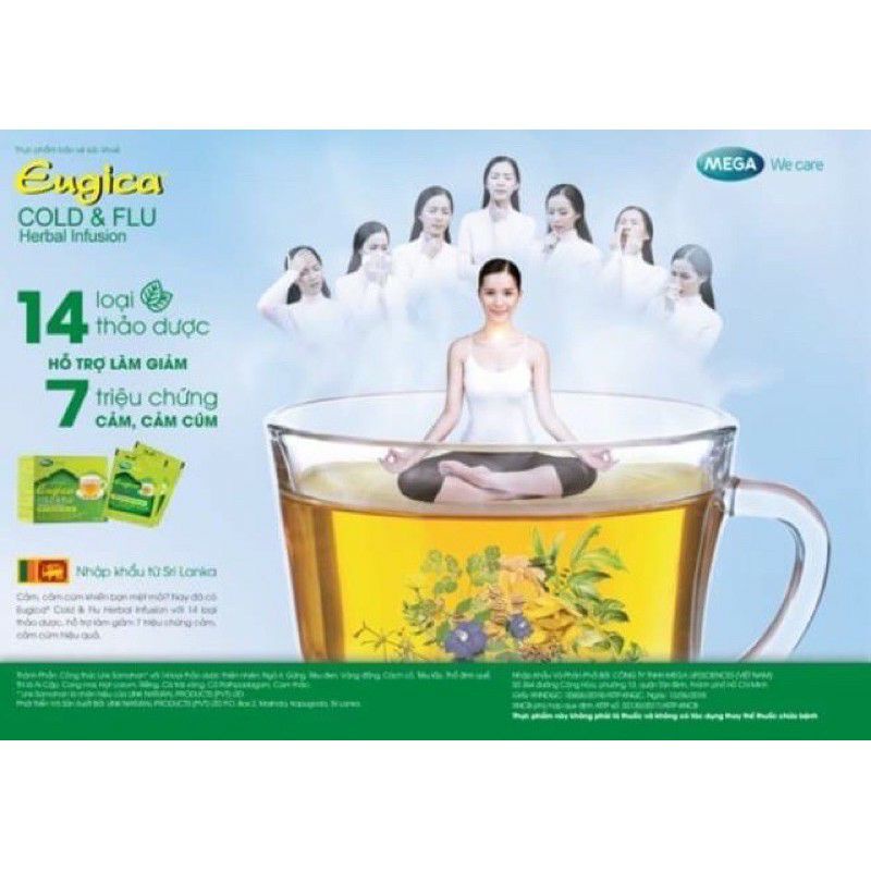 Trà thảo mộc Eugica hộp 10 gói chính hãng