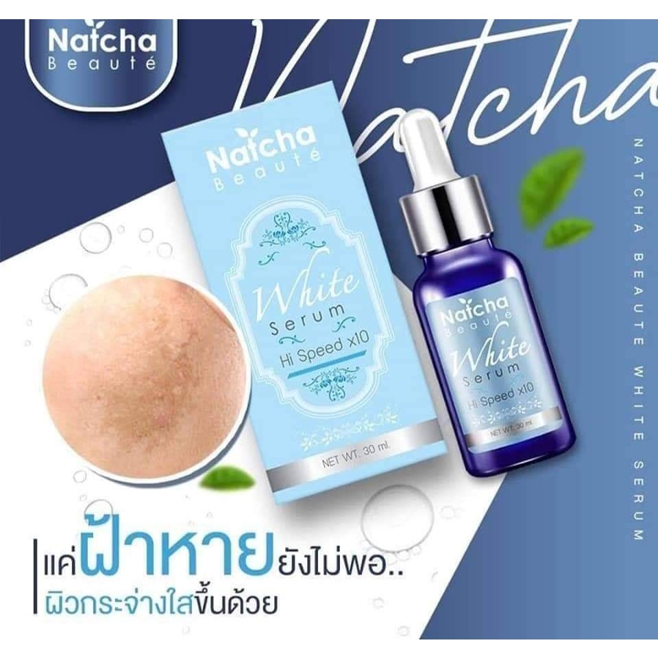 01 Chai Serum Kích Trắng &amp; Phục Hồi Da Natcha Beaute White Serum Thái Lan 30ml