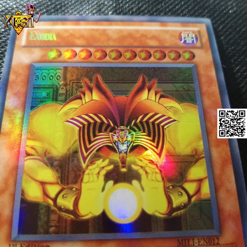 Thẻ Exodia chúa tể Ai cập có tem bạc phản quang bài hiệu ứng phản quang TẶNG Sleeves bọc bài 1458 D2 32