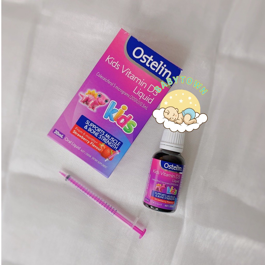 [Chính Hãng] Infant Vitamin D3 drops 2,4ml - Ostelin Liquid 20ml Úc