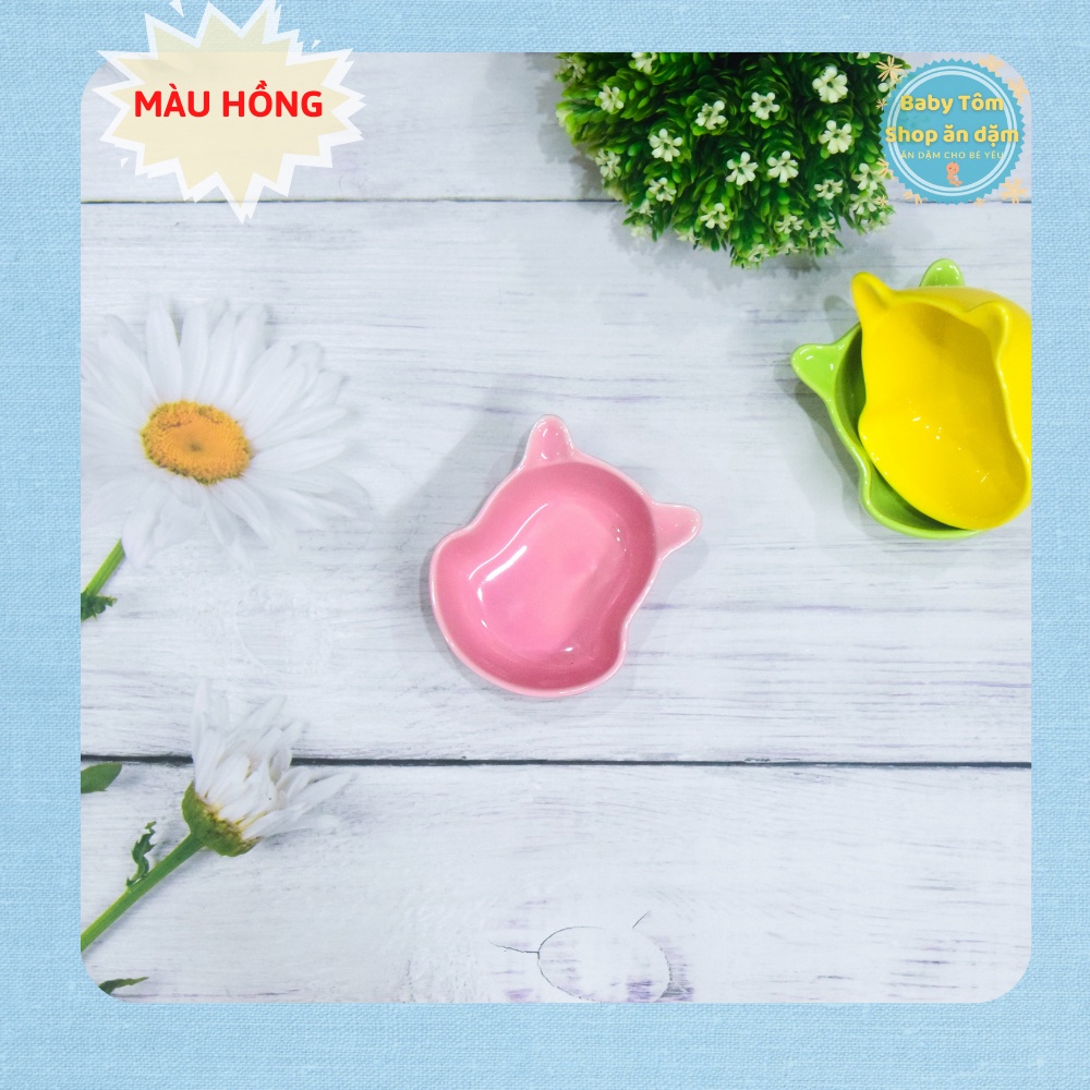 Bát ăn dặm gốm sứ hình Gấu Pooh 90ml NPP Baby Tôm