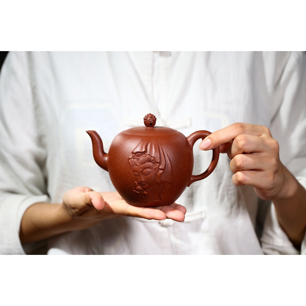 Ấm Tử Sa Nghi Hưng Phật Bà Quan Âm 380 ml (Giáng Pha Nê)