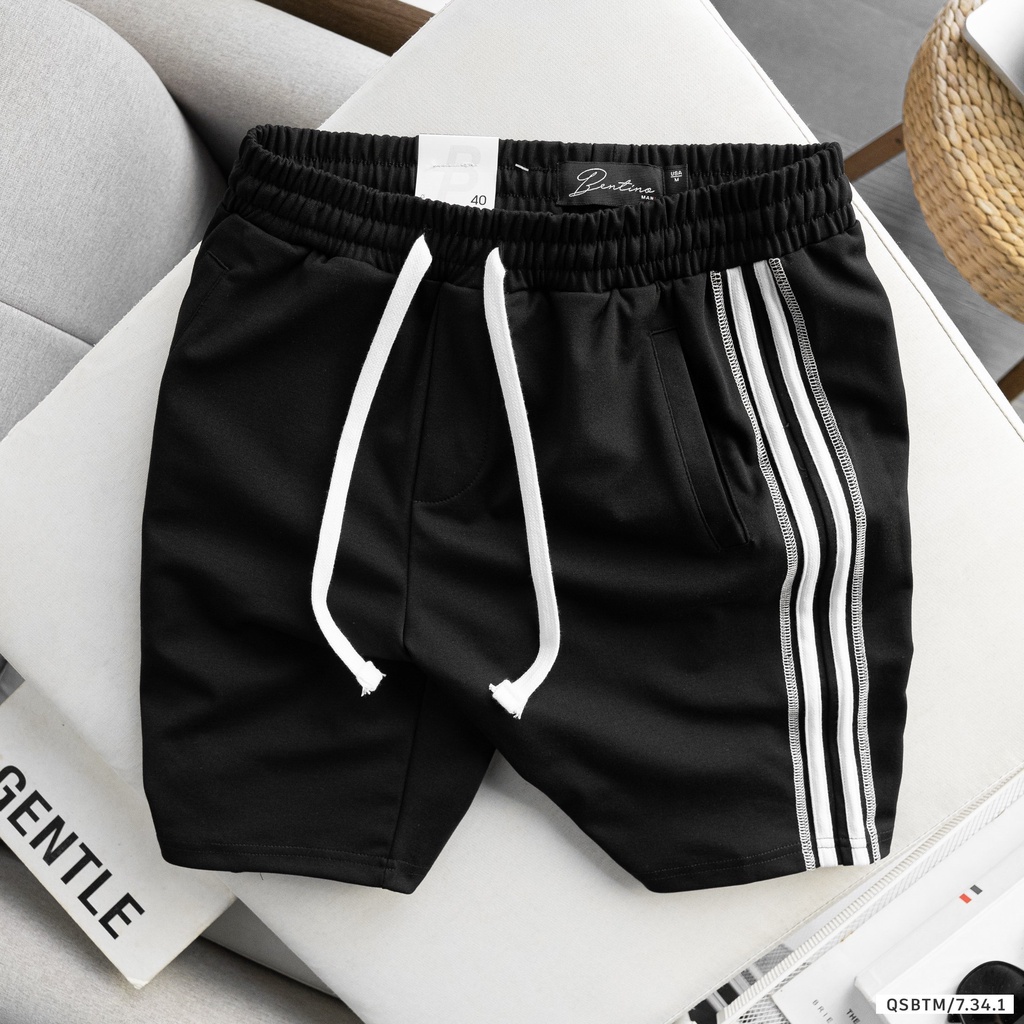 Quần short thời trang Bentino chất liệu cotton nỉ strech 2 da, form slim fit tôn dáng 9398