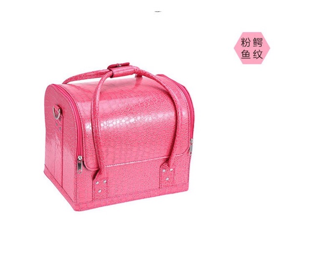 Cốp da đựng đồ trang điểm makeup nail xăm