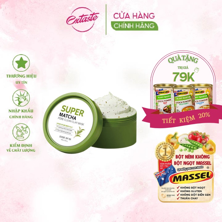 Mặt nạ dưỡng da Some By Mi Super Matcha Pore Clean Clay Mask 100g