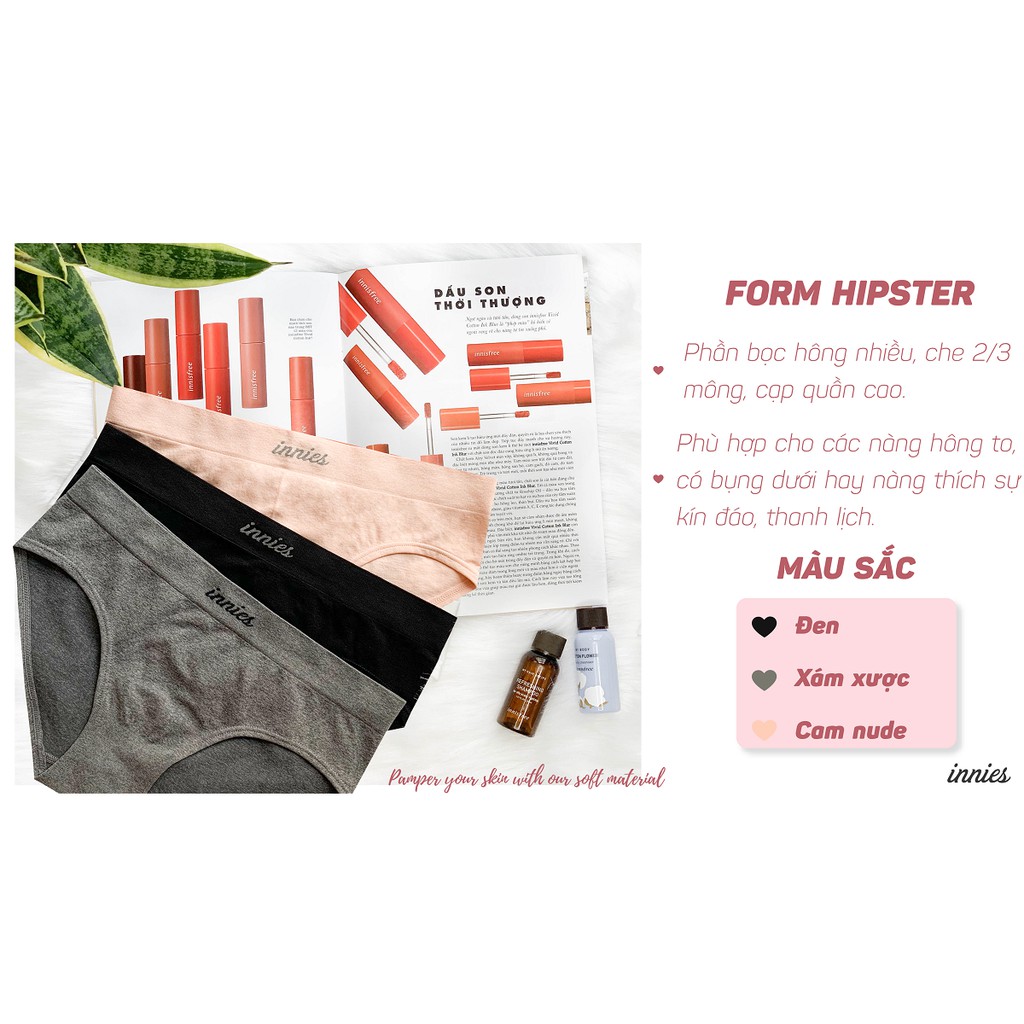 Combo 3 quần lót seamless innies - form Hipster | BigBuy360 - bigbuy360.vn