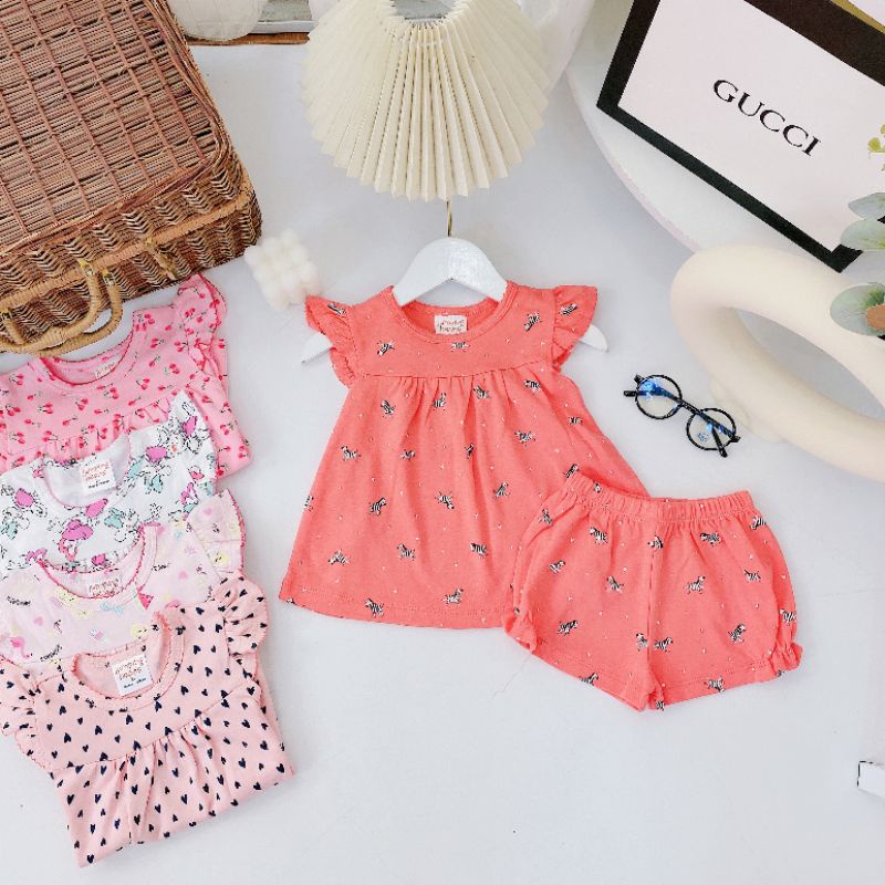 XẢ HÀNG HÈ ✓8-18kg✓ Bộ hè bé gái xuất nhật 3-7y mẫu mới 2023 BẢNG MÀU 1