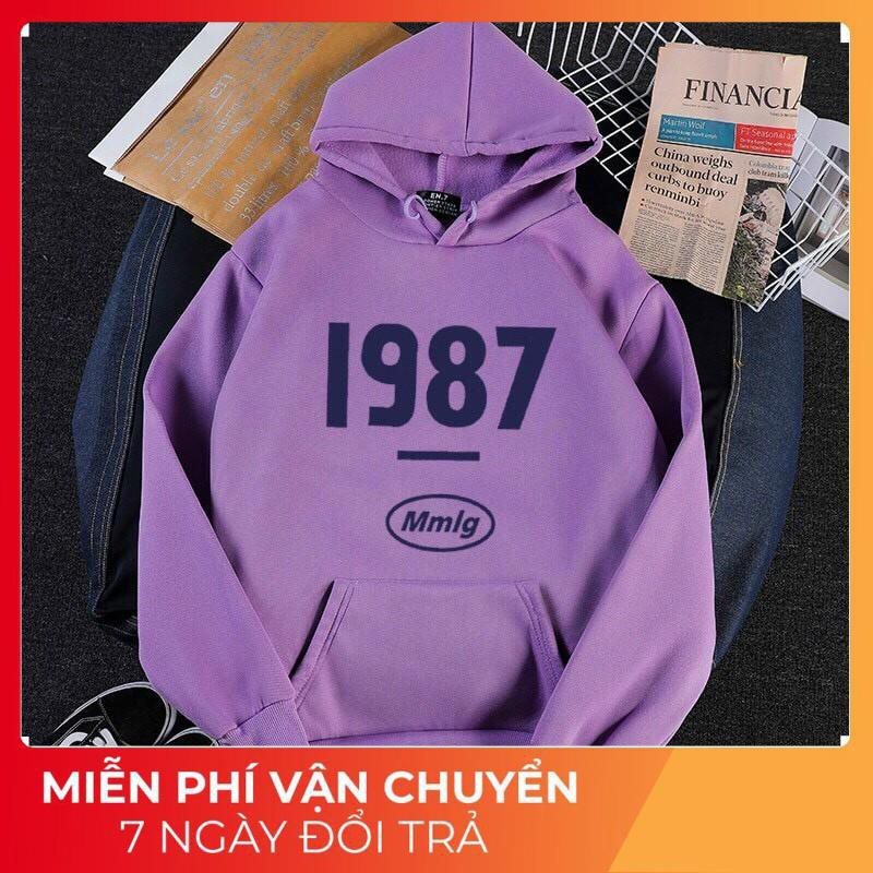 Áo hoodie 1987  CHẤT NỈ NGOAI DẦY DẶN CAO CẤP