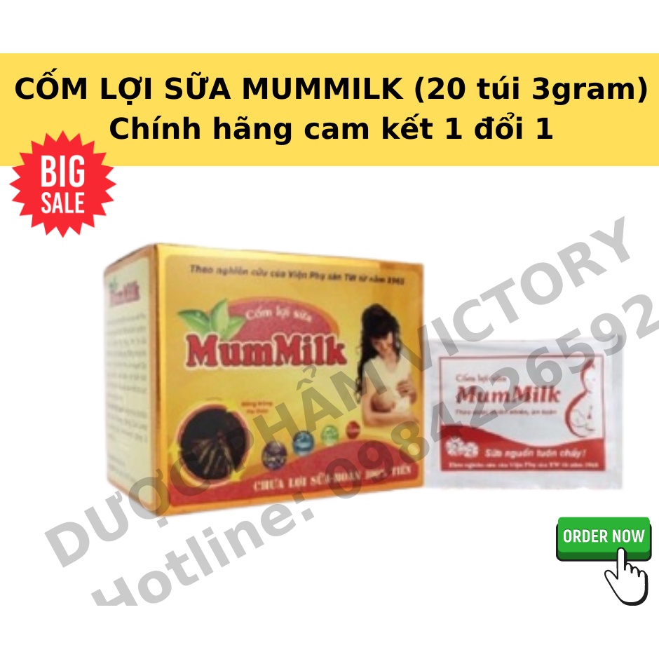 [SHIP NHANH]Cốm lợi sữa Mummilk Đông Trùng Hạ Thảo/ màu trắng (lợi sữa, chống tắt sữa, bỗ sung khoáng chất cho mẹ bỉm)