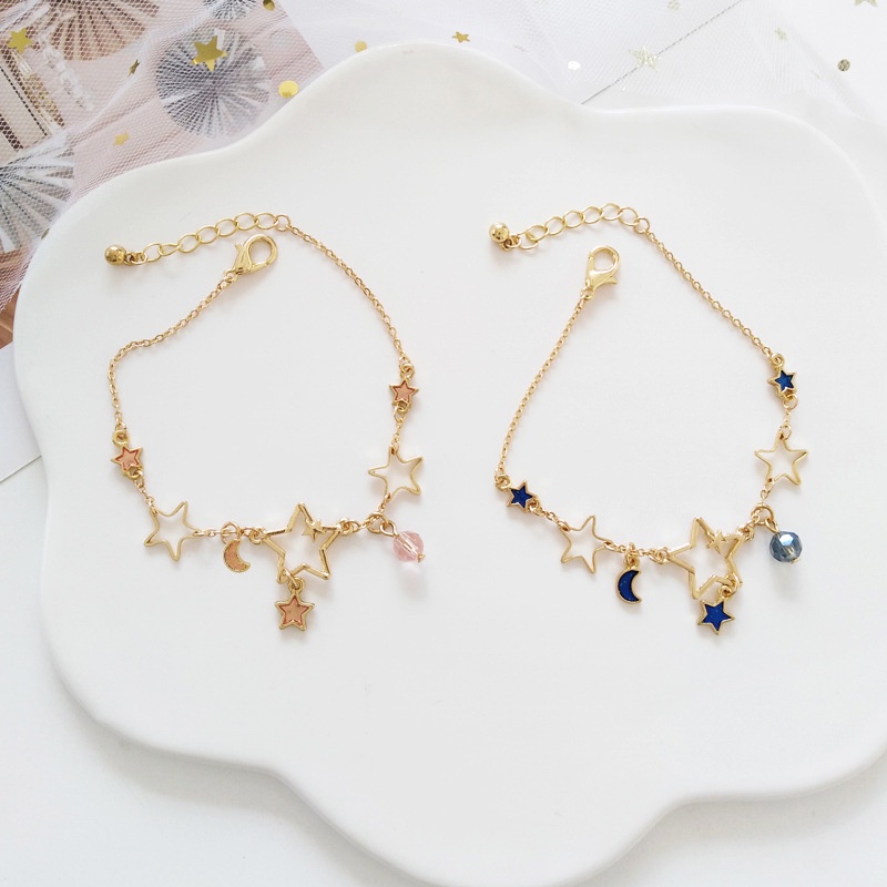 Vòng tay BELLA-Bee đính đá hình hoa / ngôi sao thời trang Hàn Quốc cho nữ
